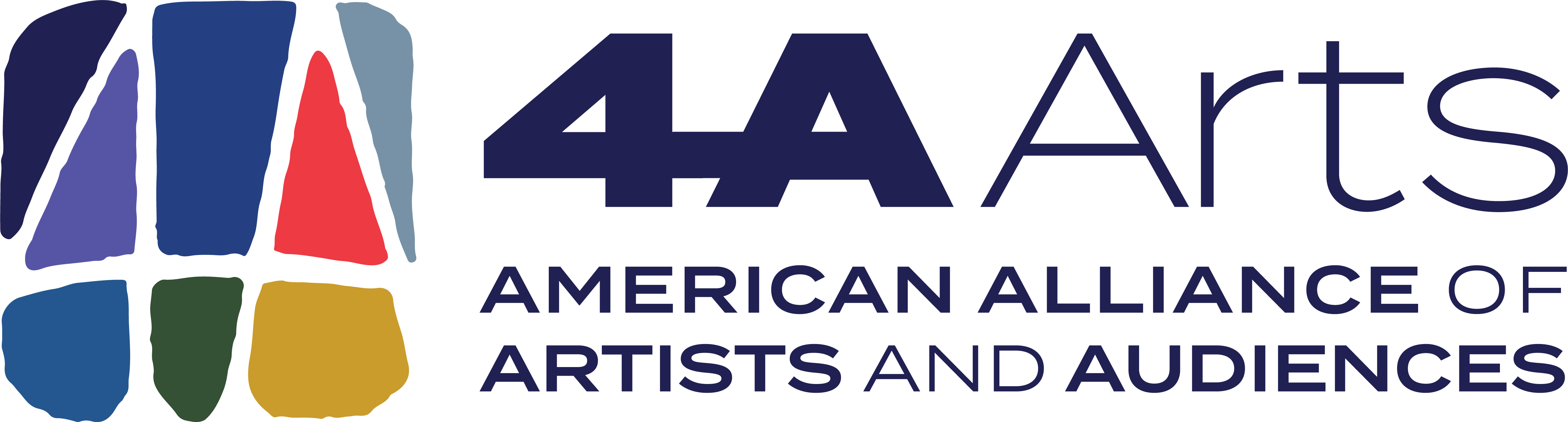 The 4A Arts logo with the graphic logo and the worded logo that reads 4A Arts American Alliance of Artists and Audiences.